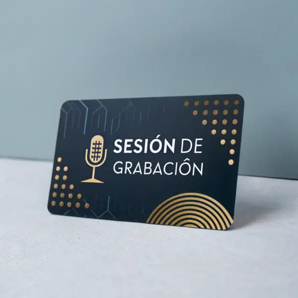 Tarjeta de regalo para 1 sesión de grabación